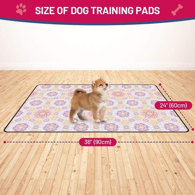 2 - Pack Reusable Dog Pee Pads – Super Absorbent, Waterproof & Washable Training Mats - GlowPupi