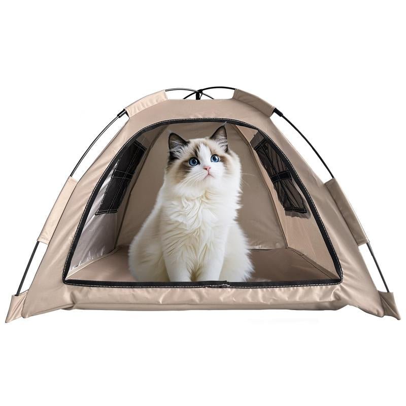 All - Season Pet Tent House – Cozy Cat & Dog Nest for Indoor Outdoor Use, Travel - Friendly & Easy to Store Favorite Gift Waterproof - GlowPupi
