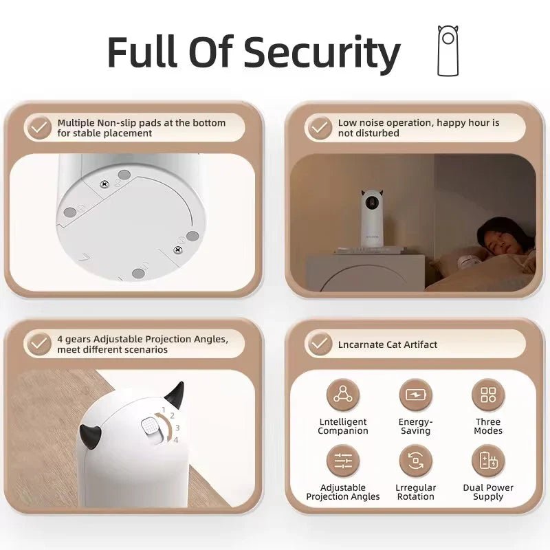 Automatic Cat Toy – Interactive Smart LED Laser - GlowPupy