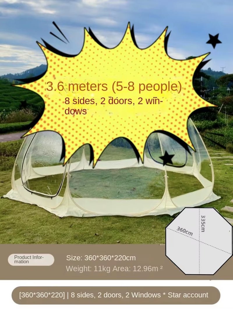 Bubbly Bubble House: Where Camping Meets Cosmic Comfort Under the Stars! - GlowPupi