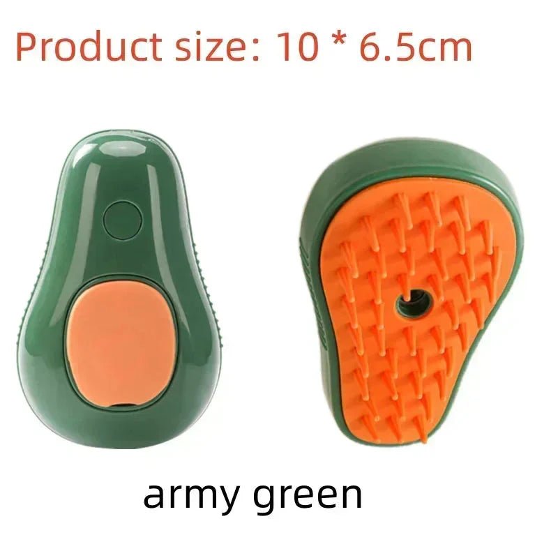 Electric Cat Steam Brush – 3 - In - 1 Pet Grooming Comb with Water Spray for Cats and Dogs, USB Rechargeable - GlowPupy