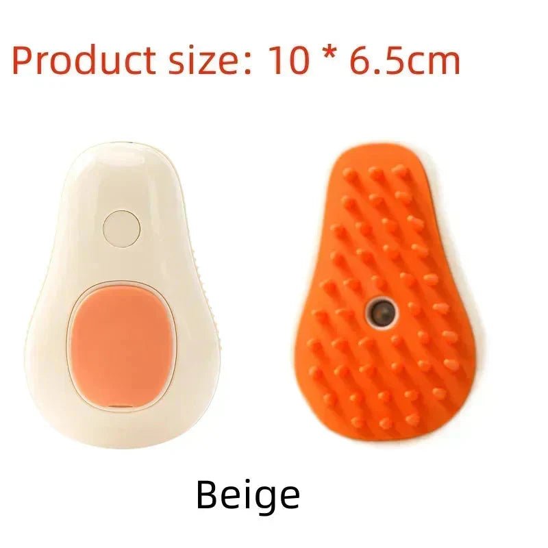 Electric Cat Steam Brush – 3 - In - 1 Pet Grooming Comb with Water Spray for Cats and Dogs, USB Rechargeable - GlowPupy