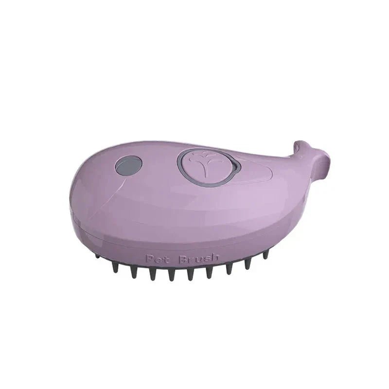 Electric Cat Steam Brush – 3 - In - 1 Pet Grooming Comb with Water Spray for Cats and Dogs, USB Rechargeable - GlowPupy