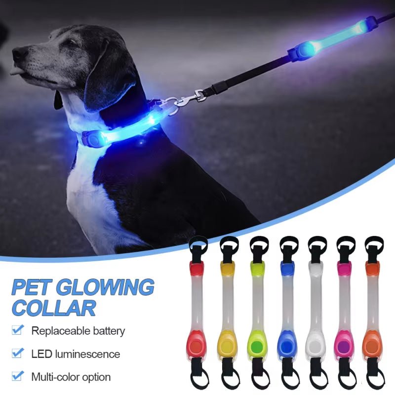 Glow - in - the - Dark Anti - Lost Safety Collar for Dogs – Multi - Color LED Adventure Accessory! - GlowPupy