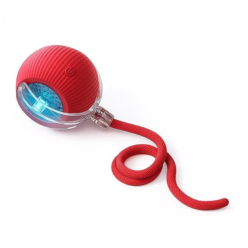 【Halloween Limited】 Mizusu Interactive Cat & Dog Teaser Toy with Two Additional Tails, Kitten Rolling Ball Toy, Pet Supplies, Dog & Cat Accessories Cute Dog Toys - GlowPupi