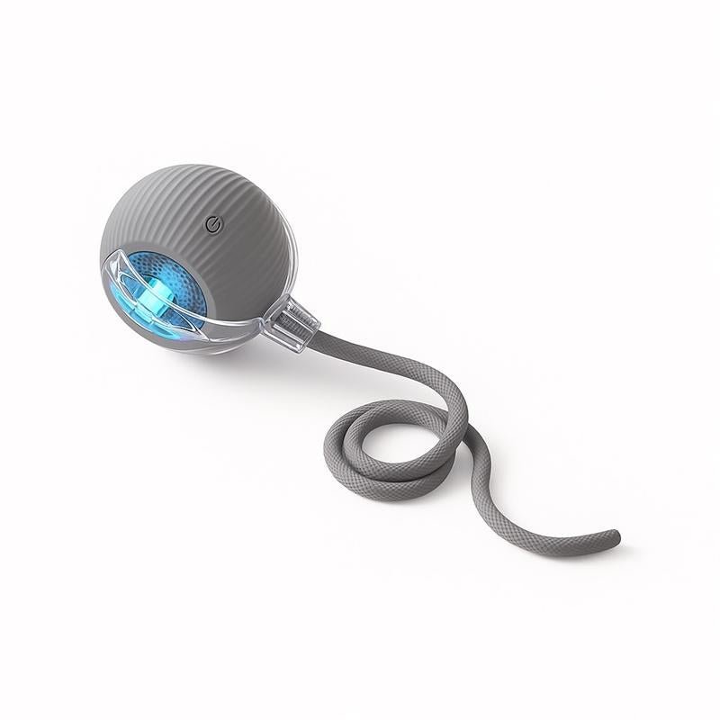【Halloween Limited】 Mizusu Interactive Cat & Dog Teaser Toy with Two Additional Tails, Kitten Rolling Ball Toy, Pet Supplies, Dog & Cat Accessories Cute Dog Toys - GlowPupi