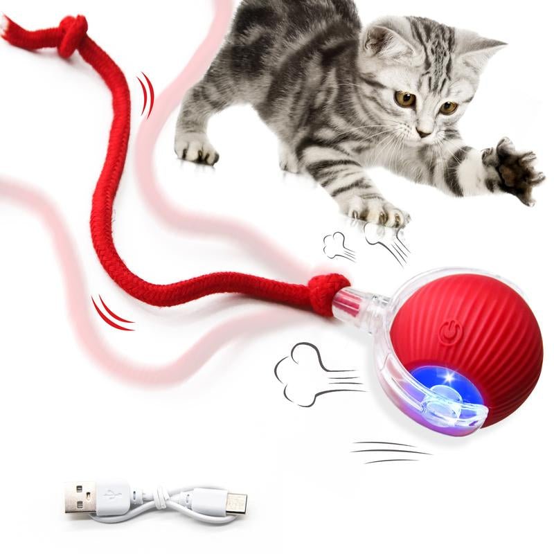 Interactive USB Rechargeable Ball Toy for Cats and Dogs - Anti - Depression Fun Gift - GlowPupi