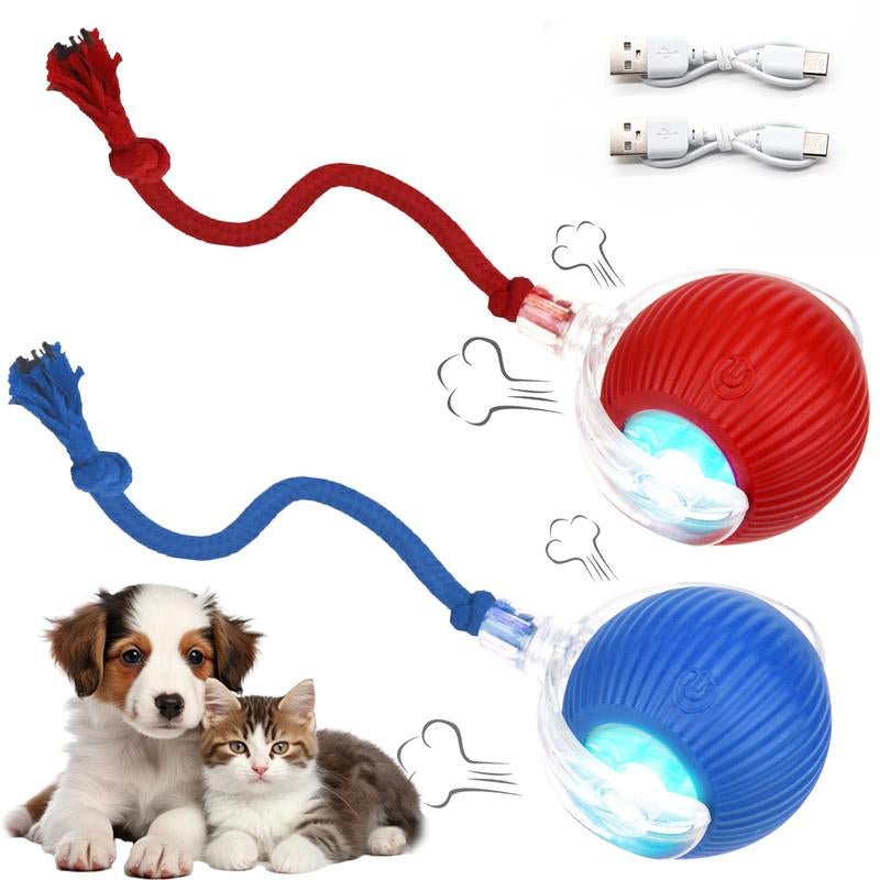 Interactive USB Rechargeable Ball Toy for Cats and Dogs - Anti - Depression Fun Gift - GlowPupi
