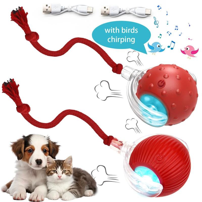 Interactive USB Rechargeable Ball Toy for Cats and Dogs - Anti - Depression Fun Gift - GlowPupi