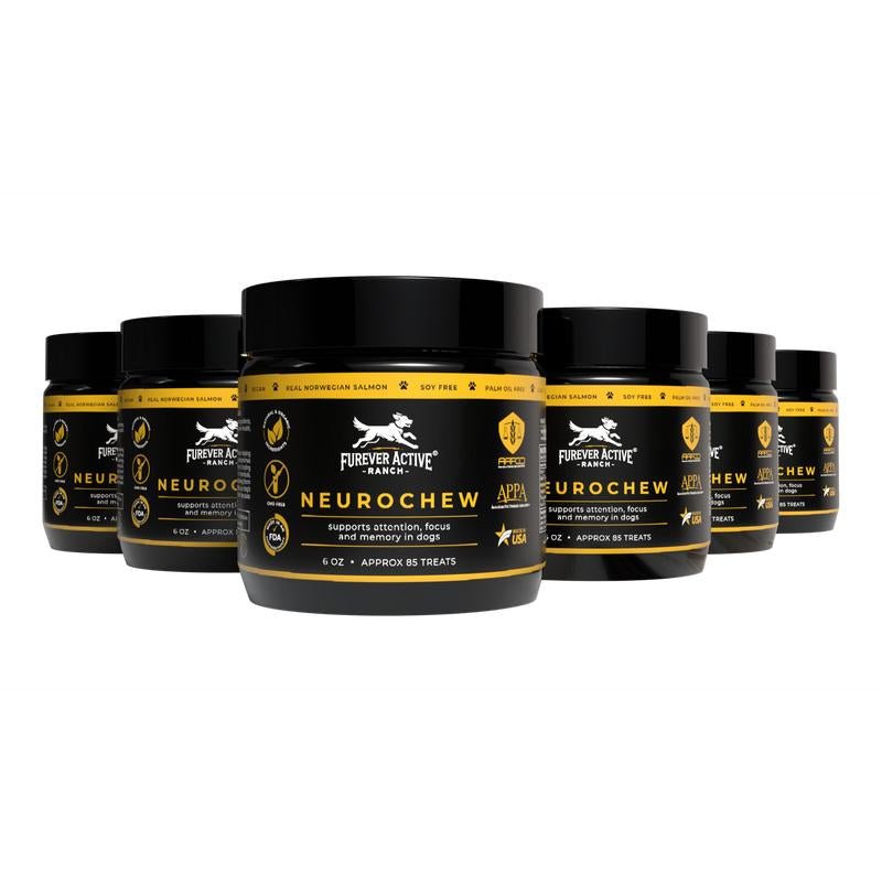 Neurochew by Furever Active – Premium Brain and Memory Support Chews for Senior Dogs with Norwegian Salmon Oil and Organic Superfoods for Enhanced Focus, Cognitive Health, and Anxiety Relief - GlowPupi