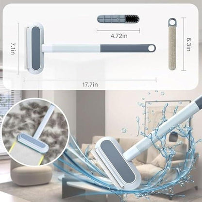 4 - in - 1 Pet Hair Remover Tool – Dual Scraper & Hidden Brush for Home and Car - GlowPupi