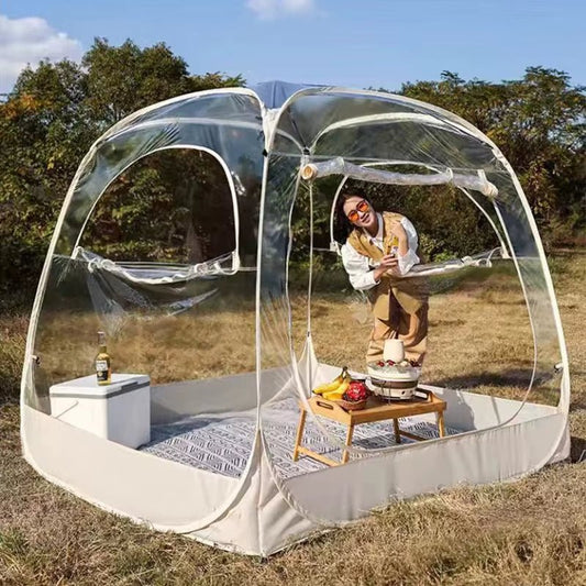 Bubbly Bubble House: Where Camping Meets Cosmic Comfort Under the Stars! - GlowPupi